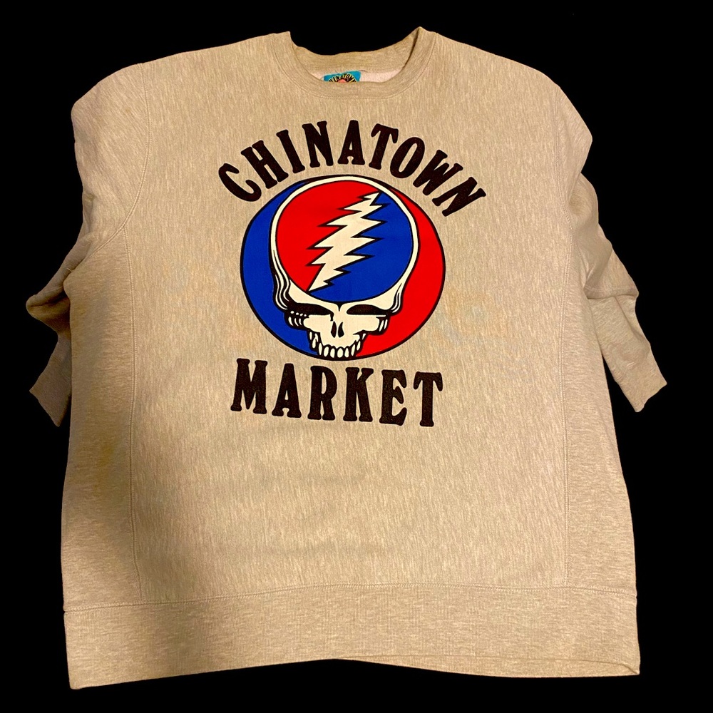 Thick cotton material Chinatown Dead town sweater for men size XL
